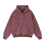LOST & FOUND 'HER' ZIP UP HOODIE | Zip-Through Boxy Fleece Hoodie thumbnail 3
