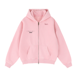 LOST & FOUND 'HER' ZIP UP HOODIE | Zip-Through Boxy Fleece Hoodie thumbnail 1