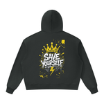 NO ONE IS COMING | Unisex Oversized Heavyweight Hoodie thumbnail 2
