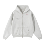 LOST & FOUND 'HER' ZIP UP HOODIE | Zip-Through Boxy Fleece Hoodie thumbnail 5