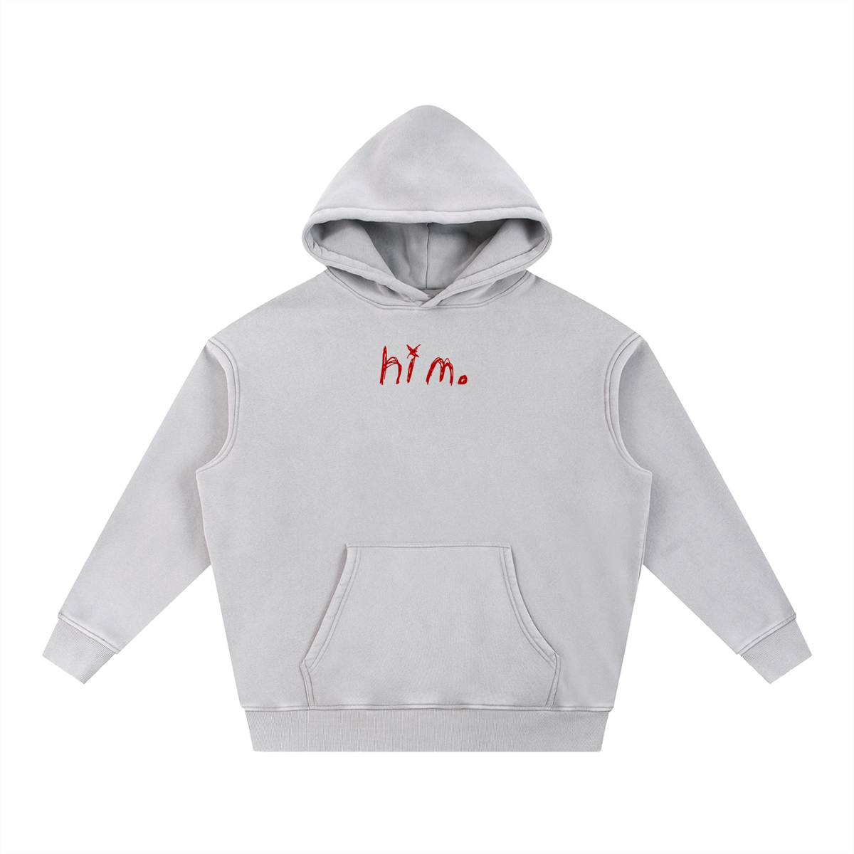 F*CK YOU SIT BACK & WATCH | Snow Wash Fleece Oversize Hoodie