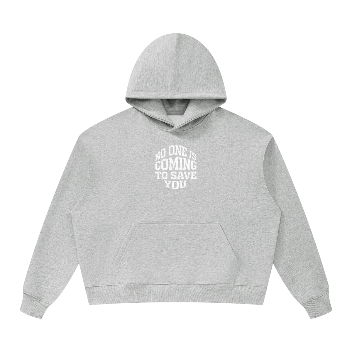 NO ONE IS COMING | Unisex Oversized Heavyweight Hoodie